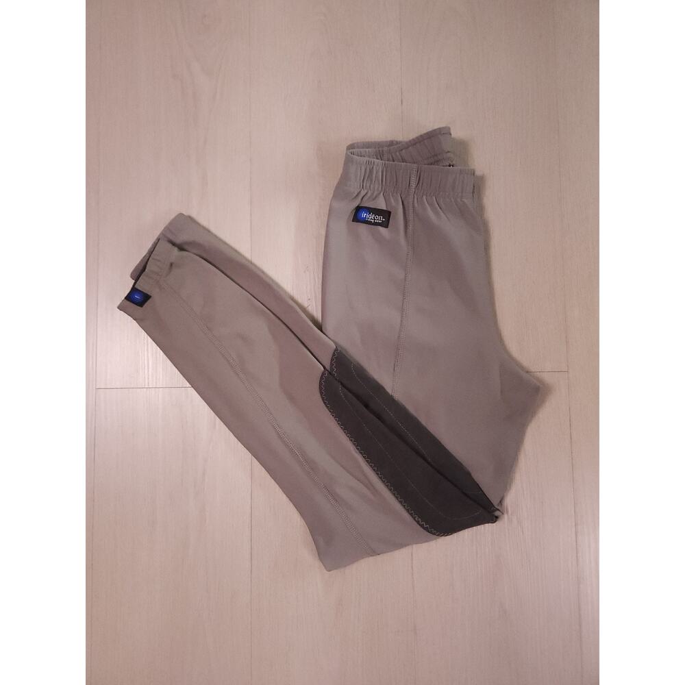 Irideon Riding Tights Breeches Beige Knee Patch Microfiber – Size M– Made in USA